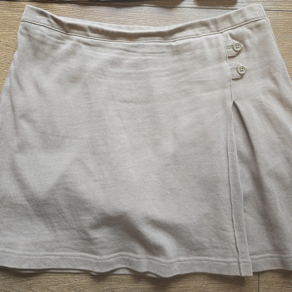 Lands' End Girls Beige Ribbed Skort